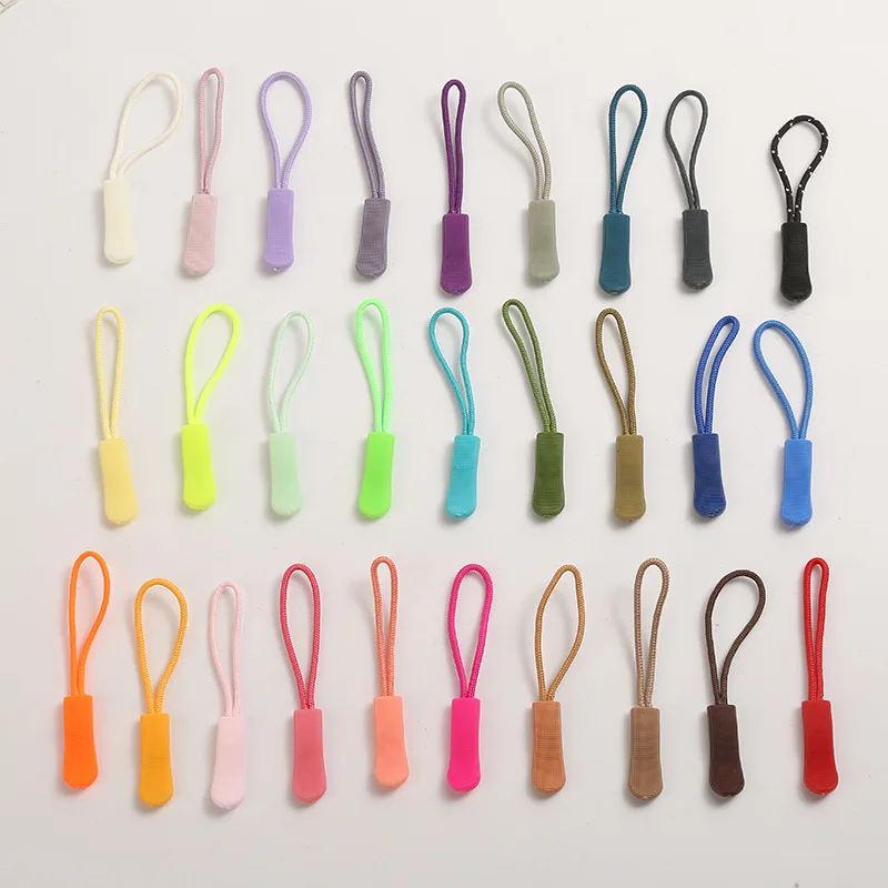 30/20/10 قطعة سستة سحب مجتذب نهاية صالح حبل العلامة استبدال سستة يسحب الحبل موسع للأمتعة المحافظ حقيبة السفر #4