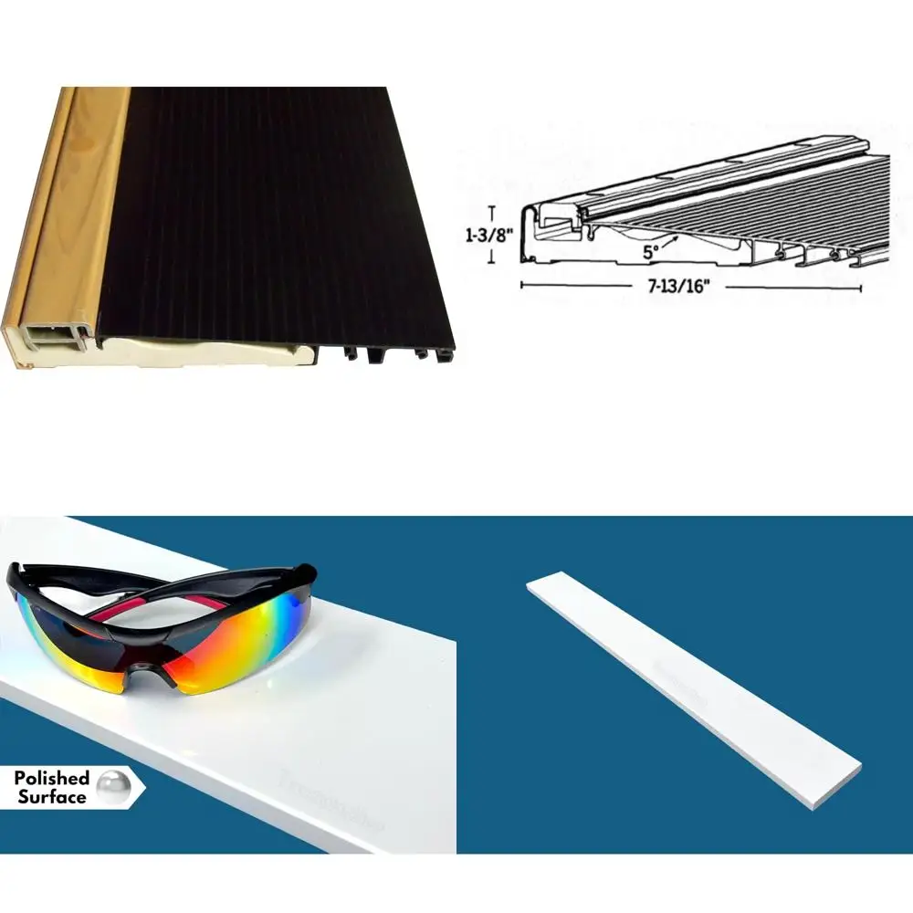 

Dark Bronze 7-13/16 Inch Composite Threshold with Cap and Bottom, 36 Length Uncut for Exterior Inswing Doors