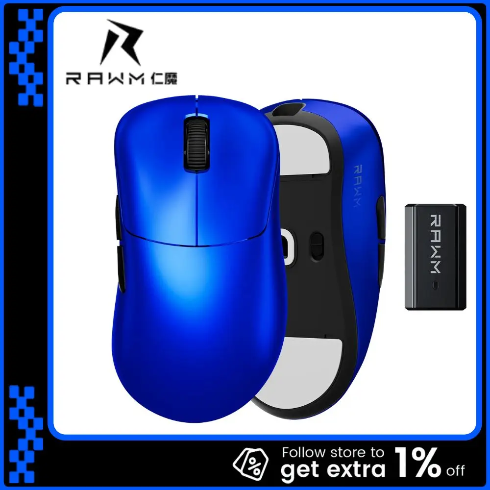 

Мышь Rawm Er21Pro, 2 режима, проводная, 2,4 г, 8 К, частота заката, датчик Paw3950, Nordic52840, легкая, 49 г, эргономичные игровые мыши, подарки