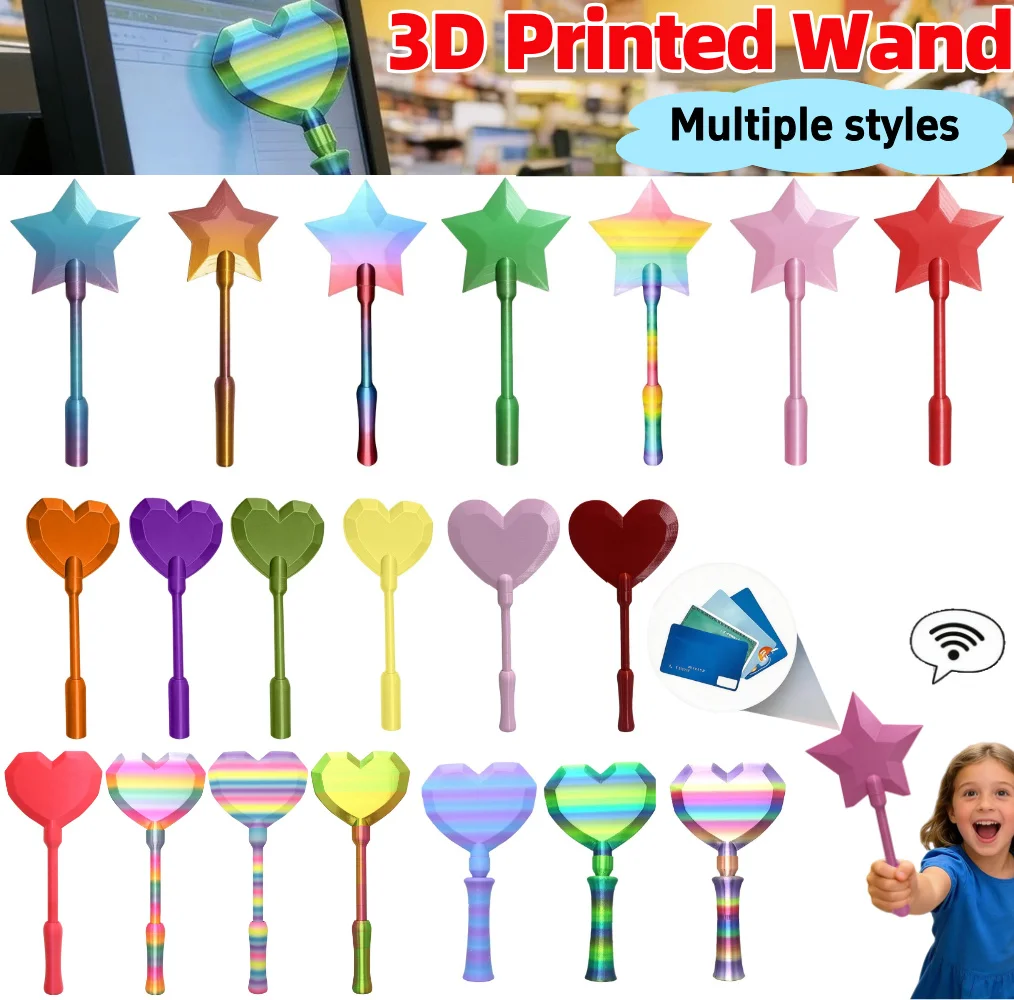 Creative 3D Printed Wand Tap to Pay 35cm Contactless Payment Card Holder Lightweight for Kids Adults Friends Gift Daily Use