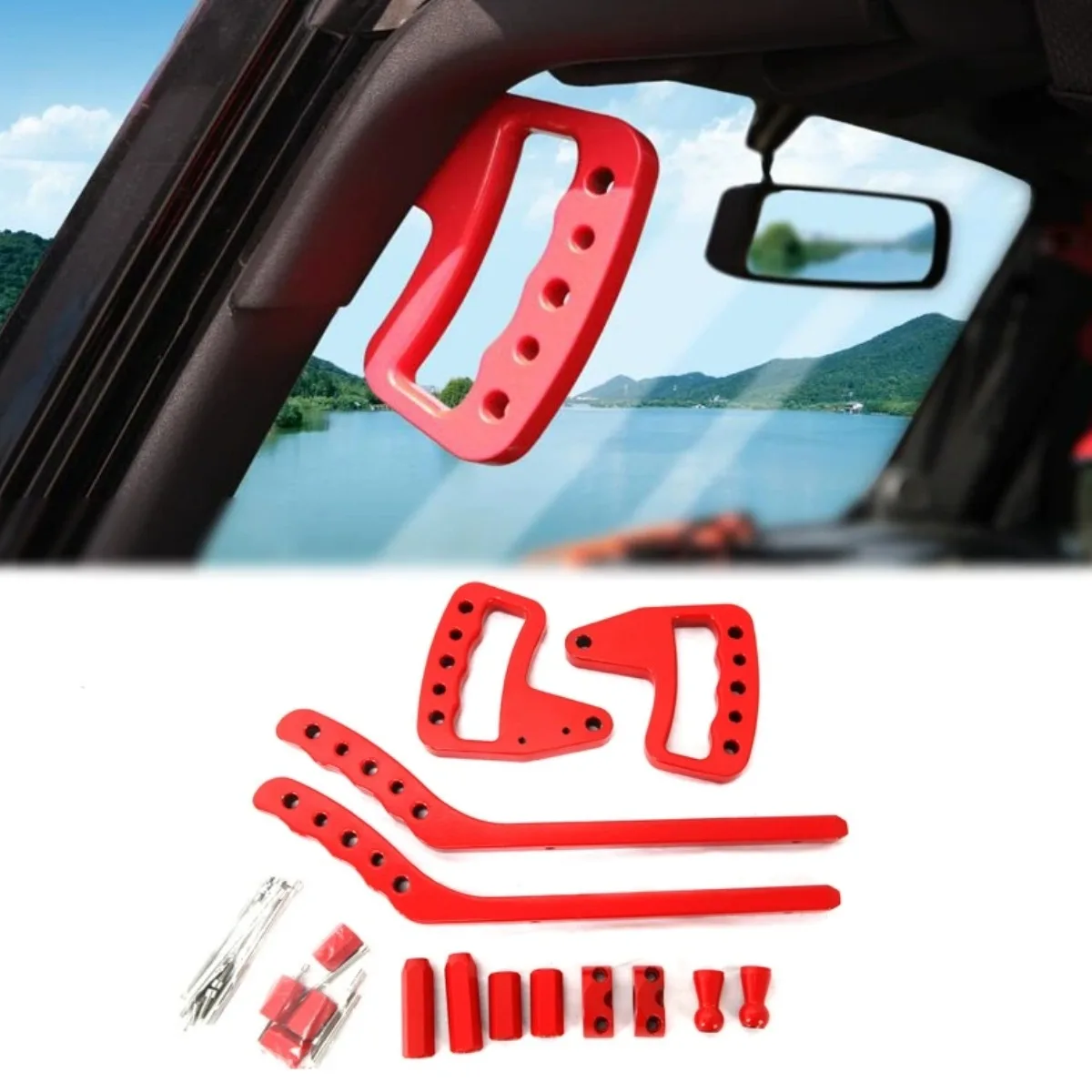 

Ручка навеса на крышу автомобиля Ручка на крышу и потолок для JK Wrangler с двумя дверцами и четырьмя дверцами 2007-2015 Комплект кузова Автомобильные аксессуары