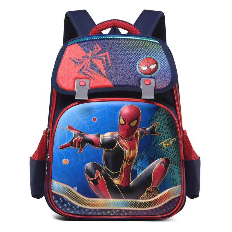 Disney Frozen Girls Boys School Bags Spider Man Iron Man Primary Student Shoulder Orthopedic Backpack Large Capacity Mochilas