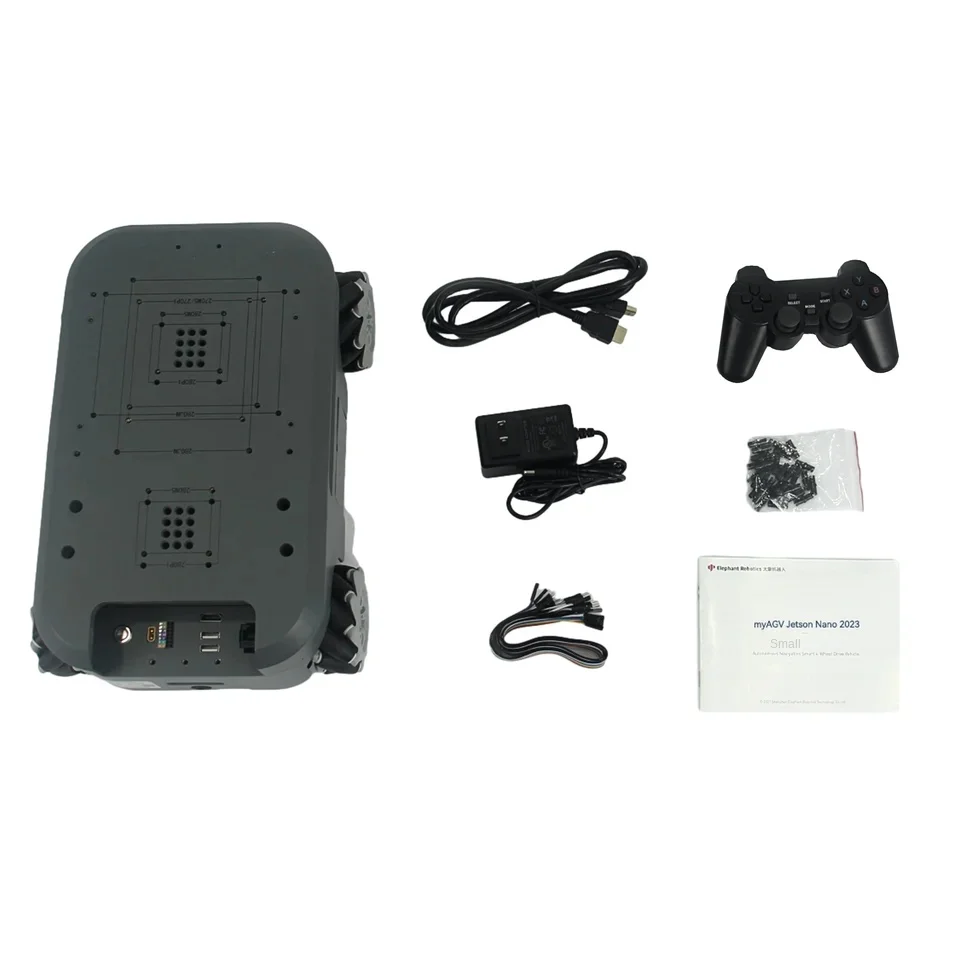 Picture 7: Elephant Robotics 2023 MyAGV PI Autonomous Navigation Android Smart 4-Wheel Drive Robot Mobile Platform With Gamepad Included