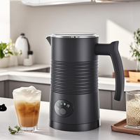 4 in 1 Electric Milk Frother 350ML Automatic Hot and Cold Foam Maker for Coffee Latte Cappuccino Macchiato Hot Chocolate