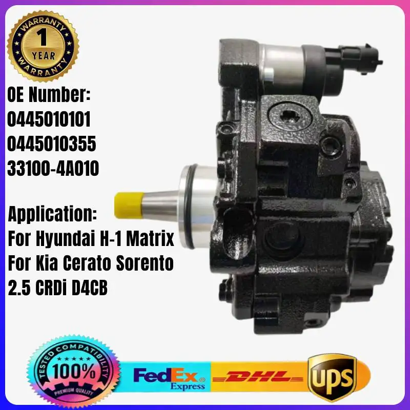 

0445010101 0445010355 33100-4A010 Fuel Injection Pump for Hyundai H1 Libero Matrix Starex Kia Cerato Sorento 2.5CRDi D4CB Engine