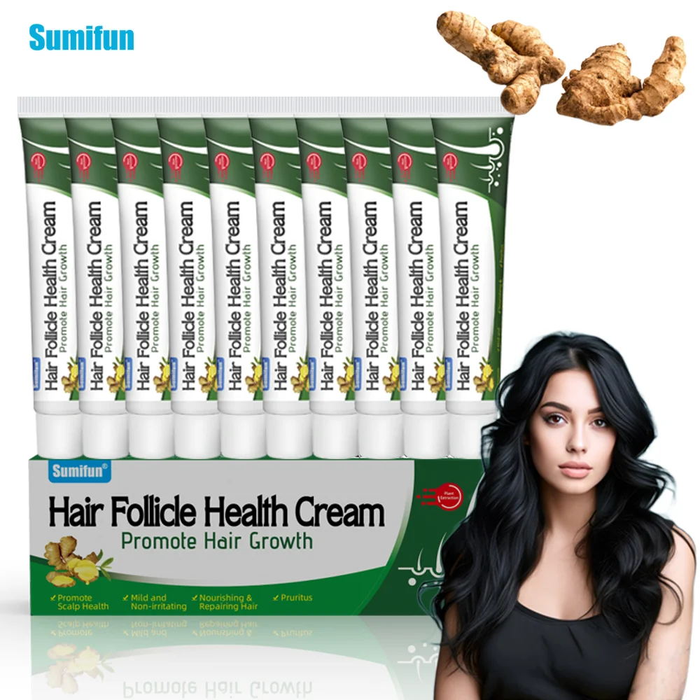 

1/3/5/10Pcs Sumifun Hair Follicle Health Cream Promote Hair Growth Prevent Alopecia Ointment Hairs Root Nourish Care Plaster 20G