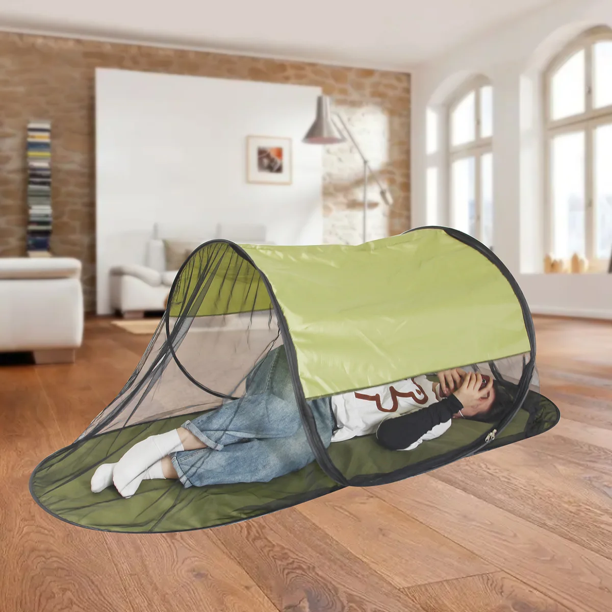 

Sun Protection Top Outdoor Single Mosquito Net Summer Free Installation Portable Mosquito Net Home Foldable Mosquito Net