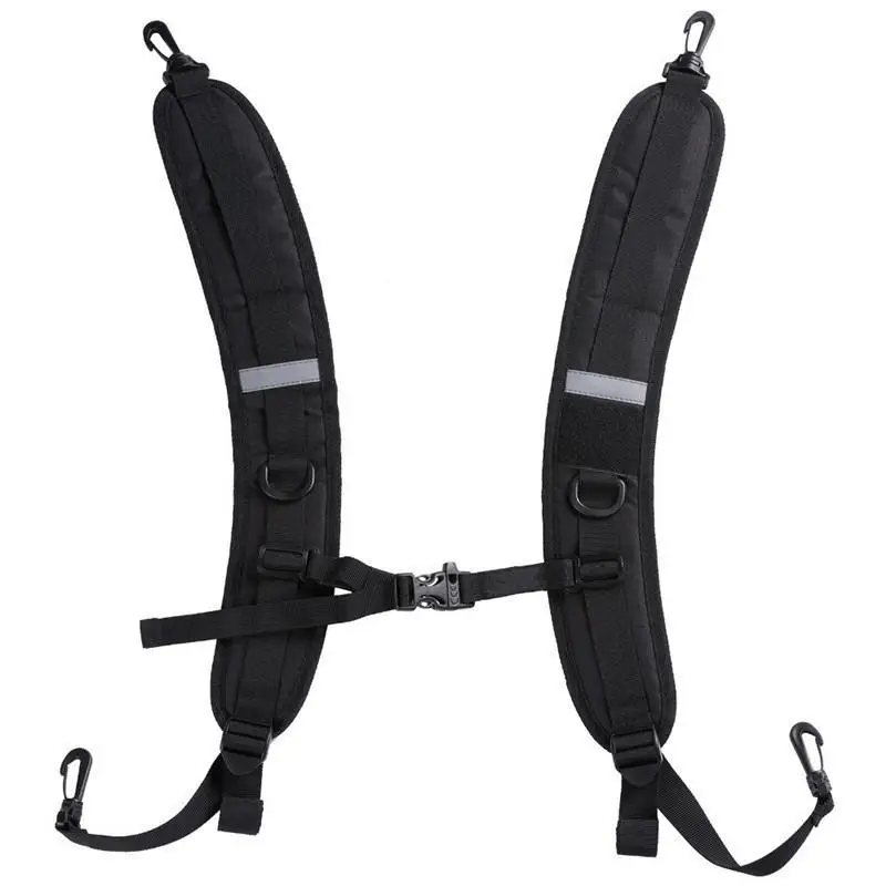 Verstellbare Rucksack-Schultergurte mit reflektierenden Streifen und rutschfester Brustschnalle für Wandern, Pendeln, Schule und Outdoor-Aktivitäten – Detail 6
