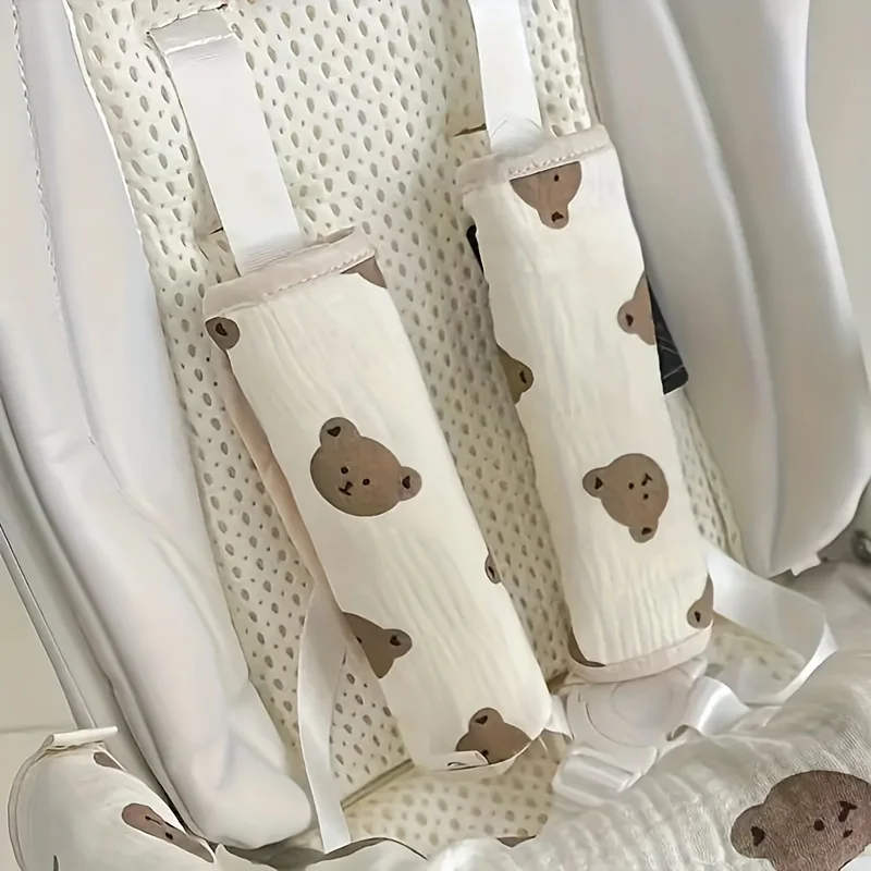 

Чехол для подлокотника коляски защитный чехол для забора ремень безопасности для детской коляски наплечный чехол из хлопковой марли рукав для руля коляски