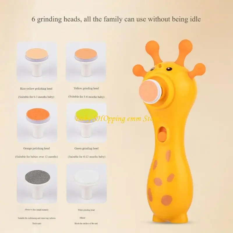 23GD 電気ネイルトリマー静かなモーターソフト研削ヘッド 2 モード人間工学に基づいたハンドル赤ちゃんの必須ツール