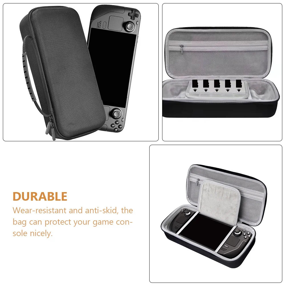 

Game Console Protective Case Travel Hard Box Portable Carry Case with Comfortable Handle and Easy-Slide Double Zipper