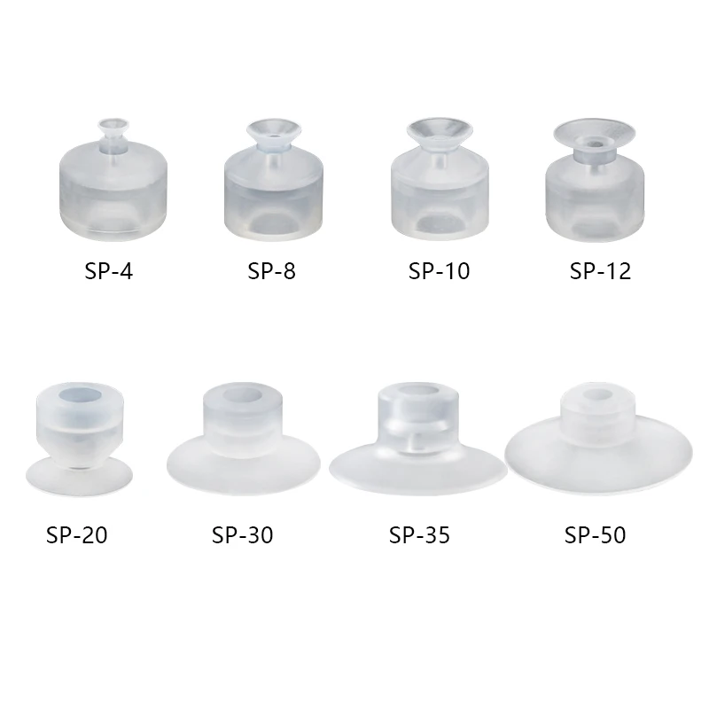 

10pcs/lot Robotic Vacuum Suction Cup Single Layer SP-4 SP-6 SP-8 SP-10 SP-12 SP-15 SP-20 SP-25 SP-30 SP-35 SP-40 SP-50