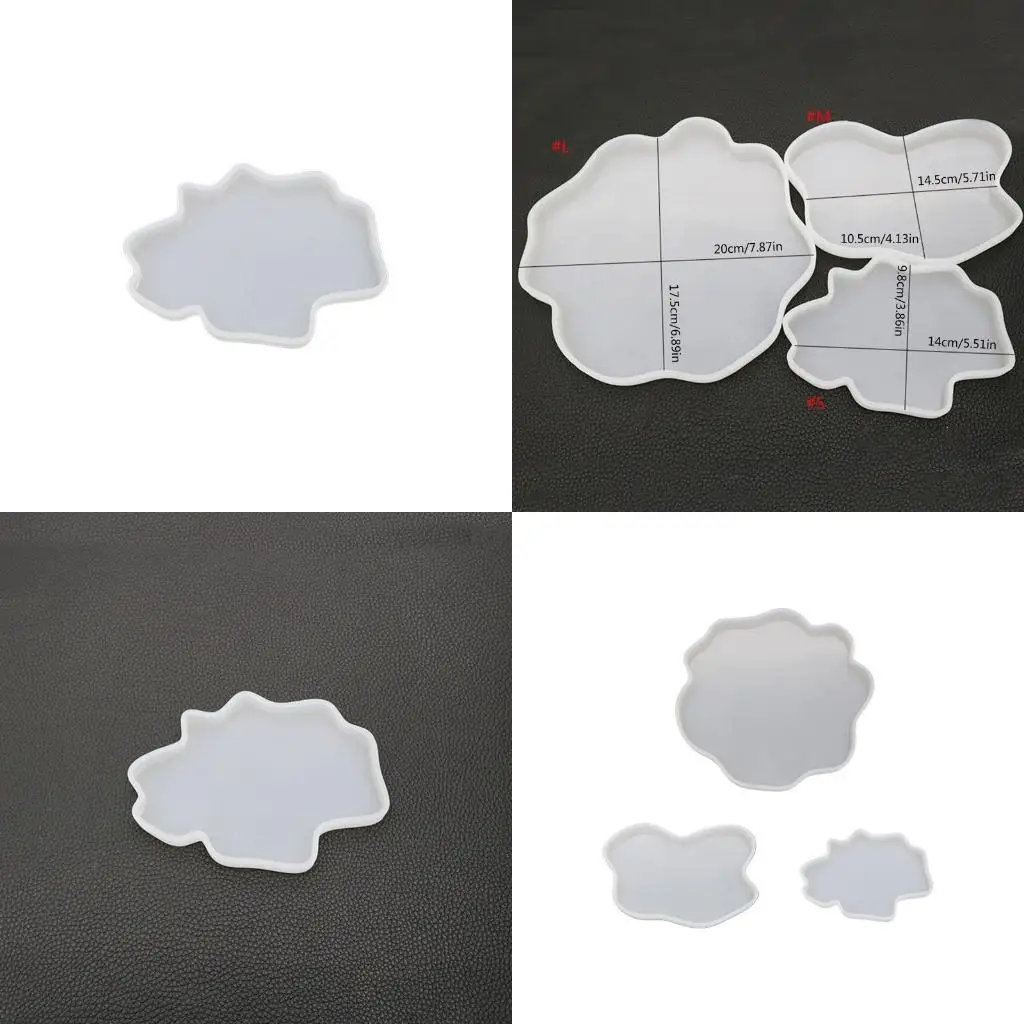 

J78F Нерегулярная форма для чашки, подставка, силиконовая форма, коврик, кристаллическая форма для эпоксидной УФ-смолы для стола