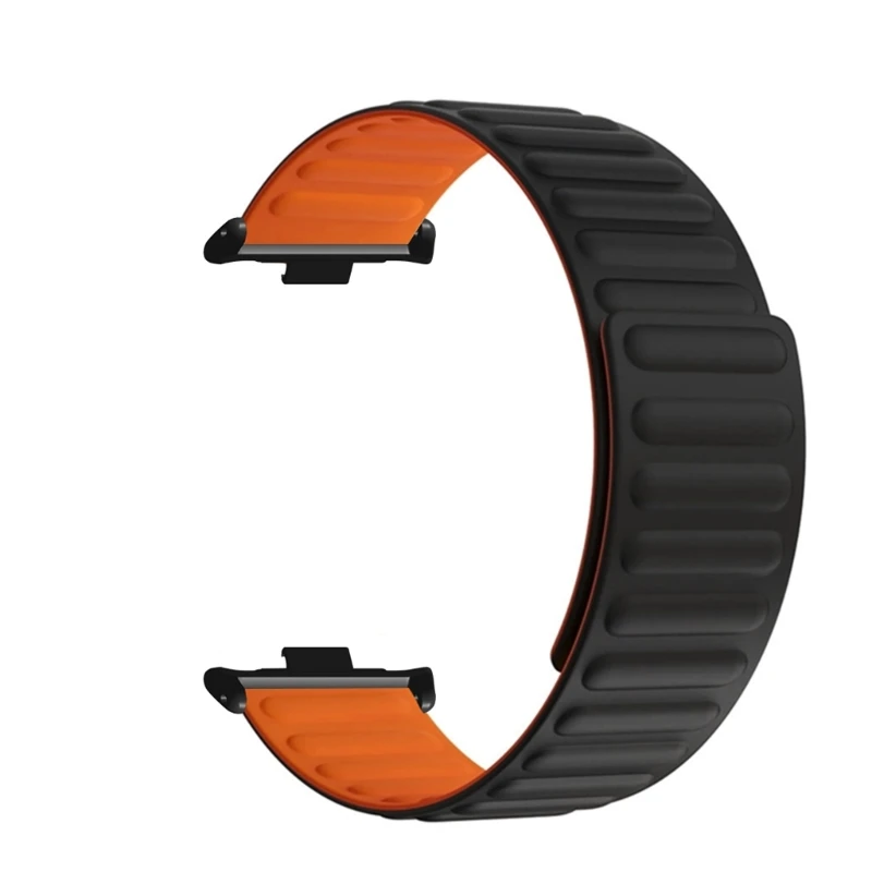 سوار معصم مغناطيسي أنيق لساعة MiBand 8 حزام ساعة ناعم