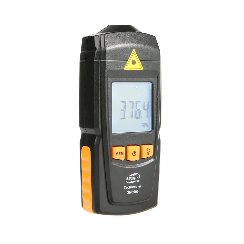 GM8905 Laser Non-contact Digital Tachometer Rpm Speed Tester High Resolution