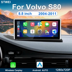 For Volvo S80 2004-2011 Car Radio Multimedia Video Player Android System GPS Navigation Bluetooth Stereo Wireless Carplay