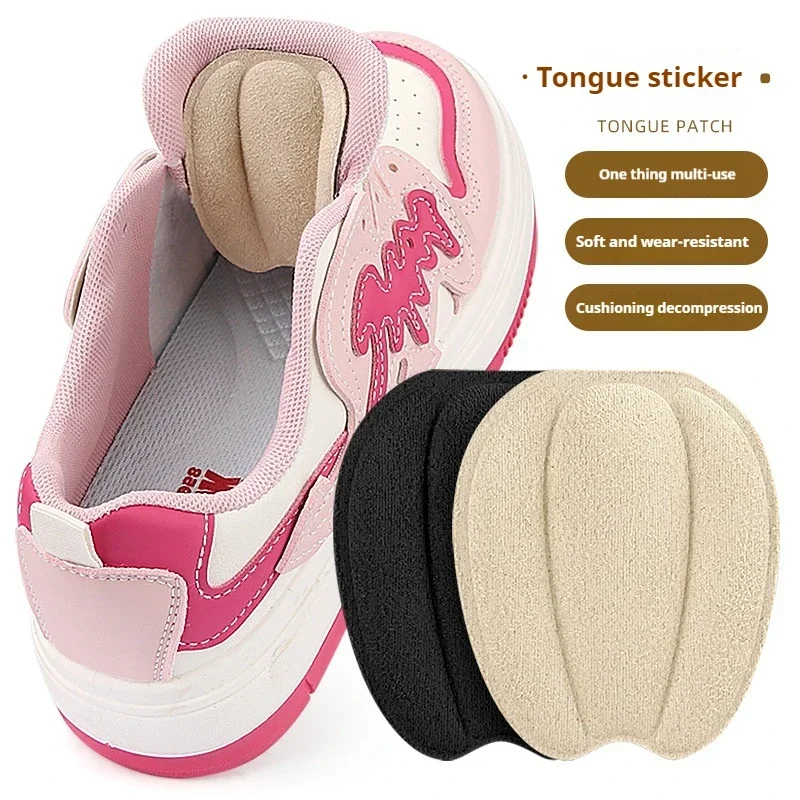 

New Tongue Sticker Insoles for Shoes Backs Heels Protector Adjust Size Adhesive Non-slip Forefoot Shoe Pads Foot Care Inserts