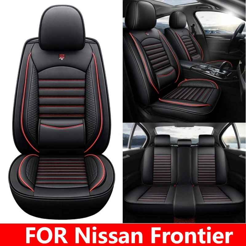 

Чехол на автомобильное сиденье, водонепроницаемый, износостойкий, из искусственной кожи, удобный, с фиксированной талией, чехол на сиденье для Nissan Frontier