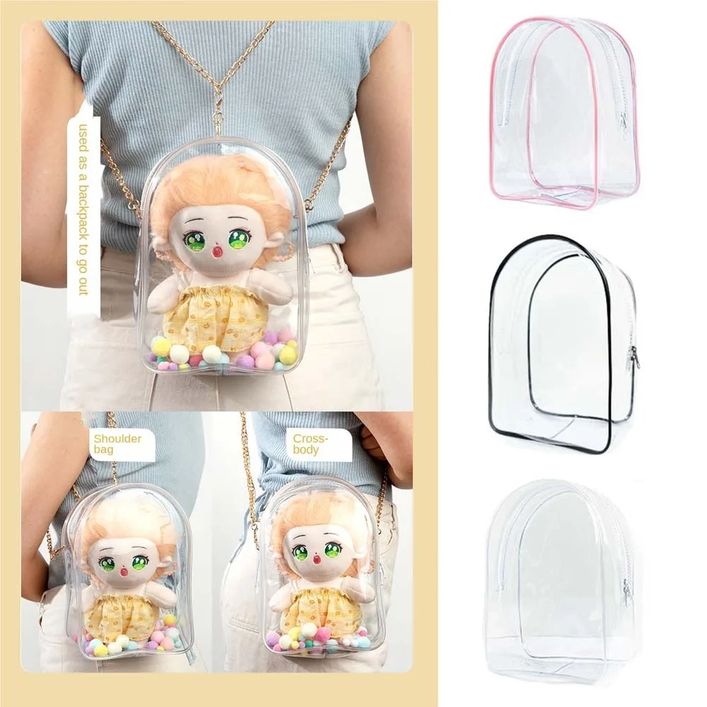 Dustproof 20CM Ita Bag Colorful Ball Bell 3D Display Crossebody Bag Thicken Large Capacity Transparent Shoulder Pouch Kids