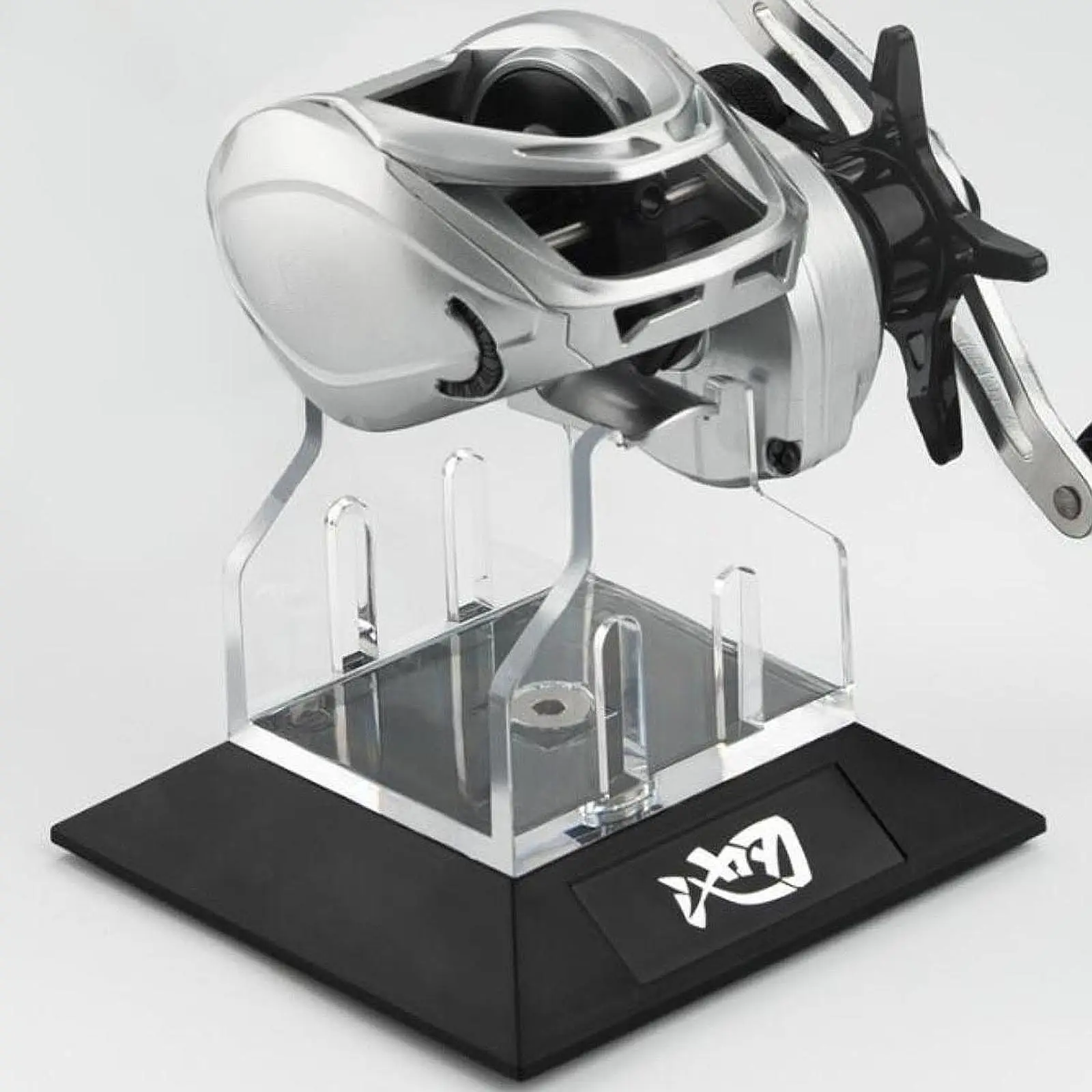 Transparent Fishing Reel Shelf Display Rack Acrylic Holder for Fishing Sale and Carp Fishing Reel Organization
