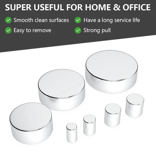 Imagen 2 del producto Imán de neodimio súper fuerte N35, imanes magnéticos permanentes potentes redondos NdfeB, imanes para nevera 5x10 10x10 20x10 30x10mm