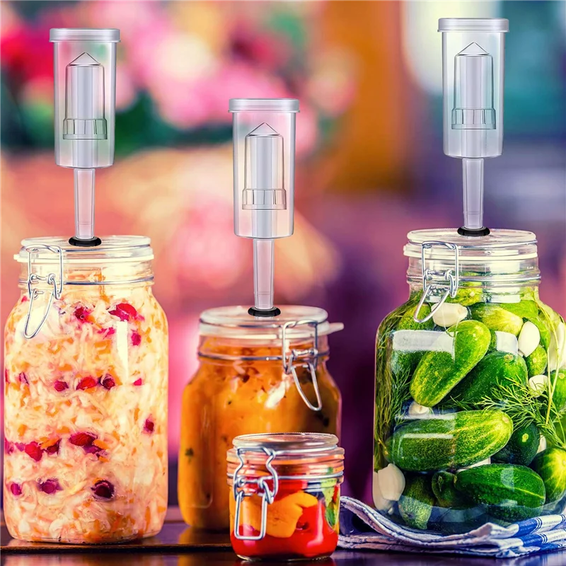 مجموعة ABWR-Airlock للتخمير، 80 قطعة من الحلقات السيليكونية و6 قطع غرفة الضغط البلاستيكية للحفاظ على وصنع النبيذ