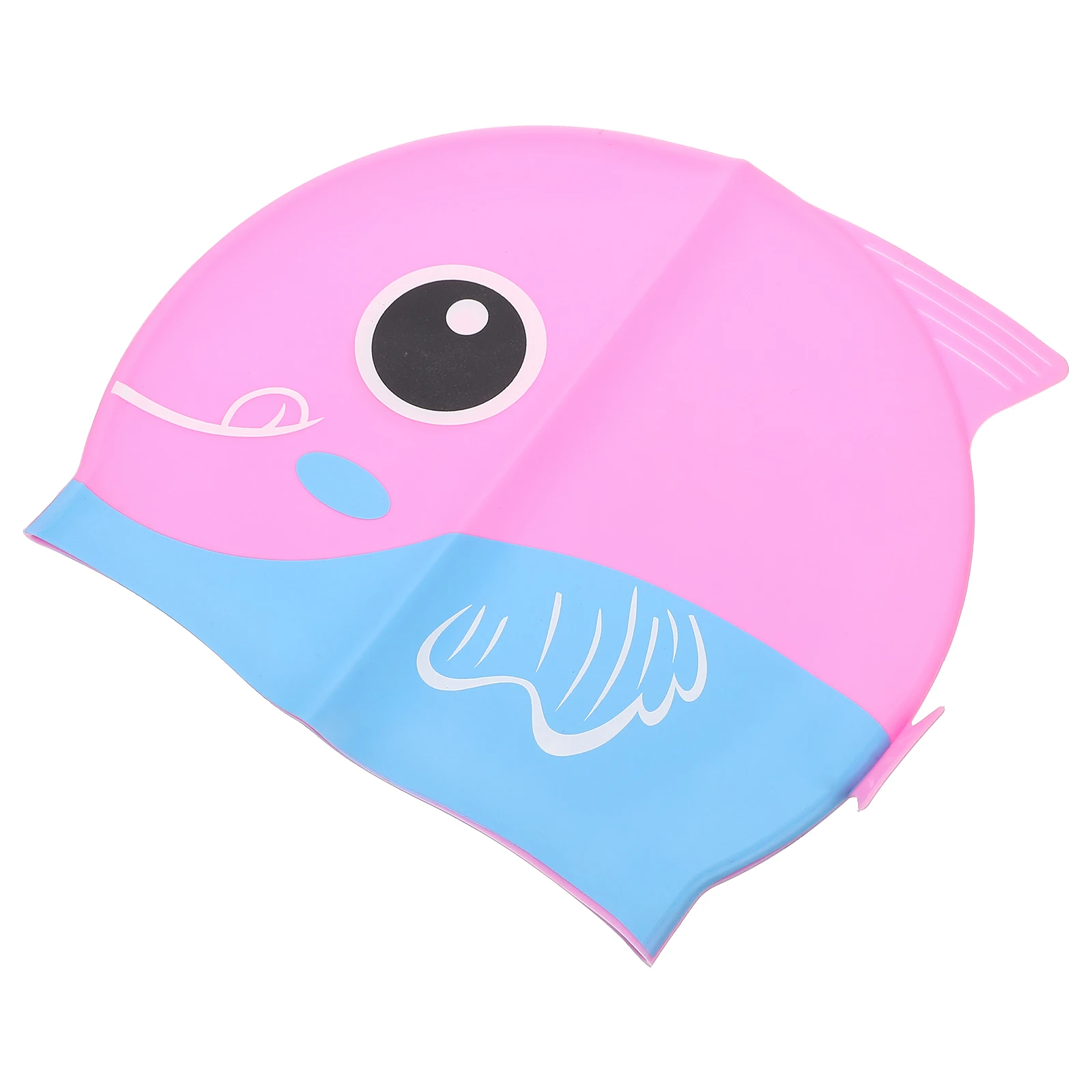 

Beach Silicone Swimming Cap Girl Child Caps Silica Gel Hat Children Ear Protector