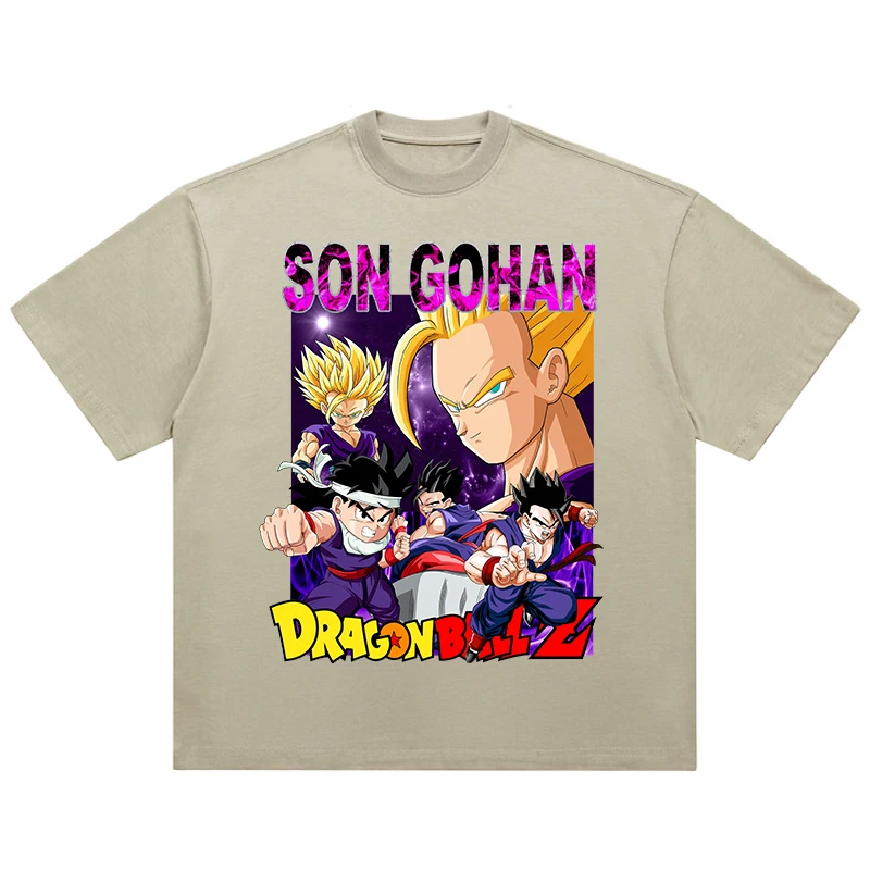 Japanese Anime Dragon Ball Printed T-Shirt Men Hip Hop Vintage T Shirt Streetwear Summer Oversize Tshirt Harajuku Cotton Tops