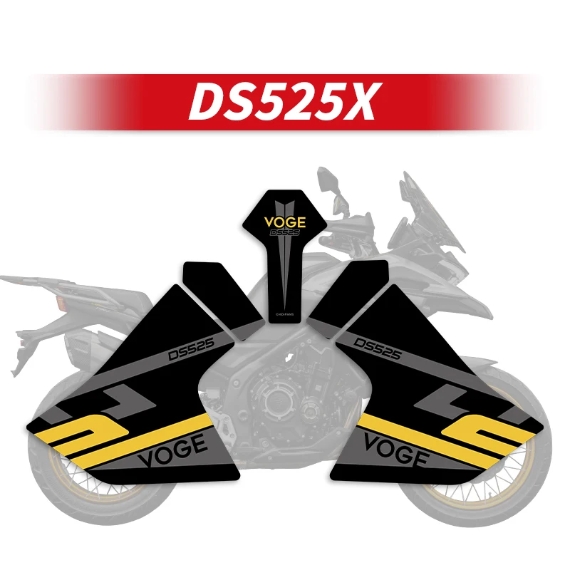 For VOGE DS525X 525X Bike Fuel Tank Protection Stickers Kits Of Motorcycle Gas Tank Abrasion Resistant Decoration Decals