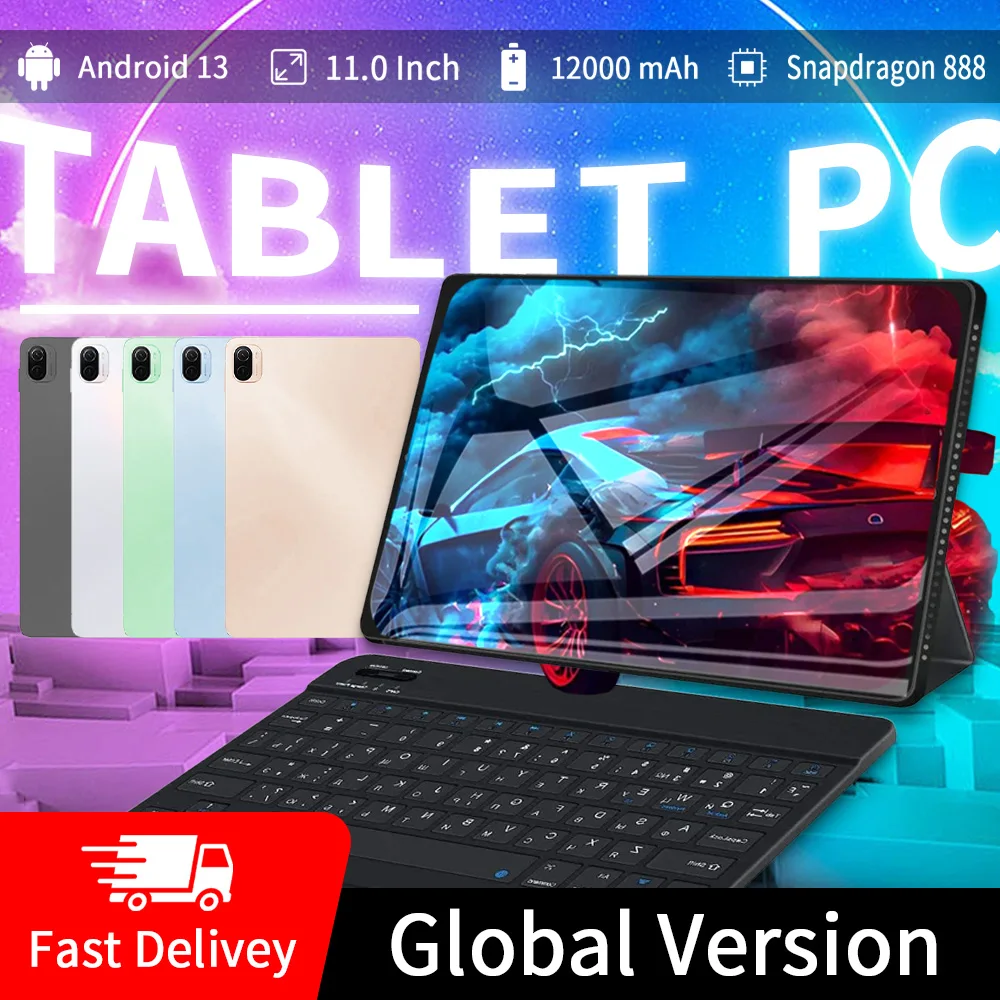 2024 Global Version Original Tablet 11inch HD 4K Android 13 16GB+1T 12000mAh 5G Dual SIM Phone Call WIFI Mi Tablet PC google Pla