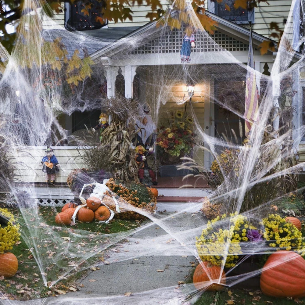 Decoración de Halloween, Telar - Spider Web Halloween Decoration reseña y precio