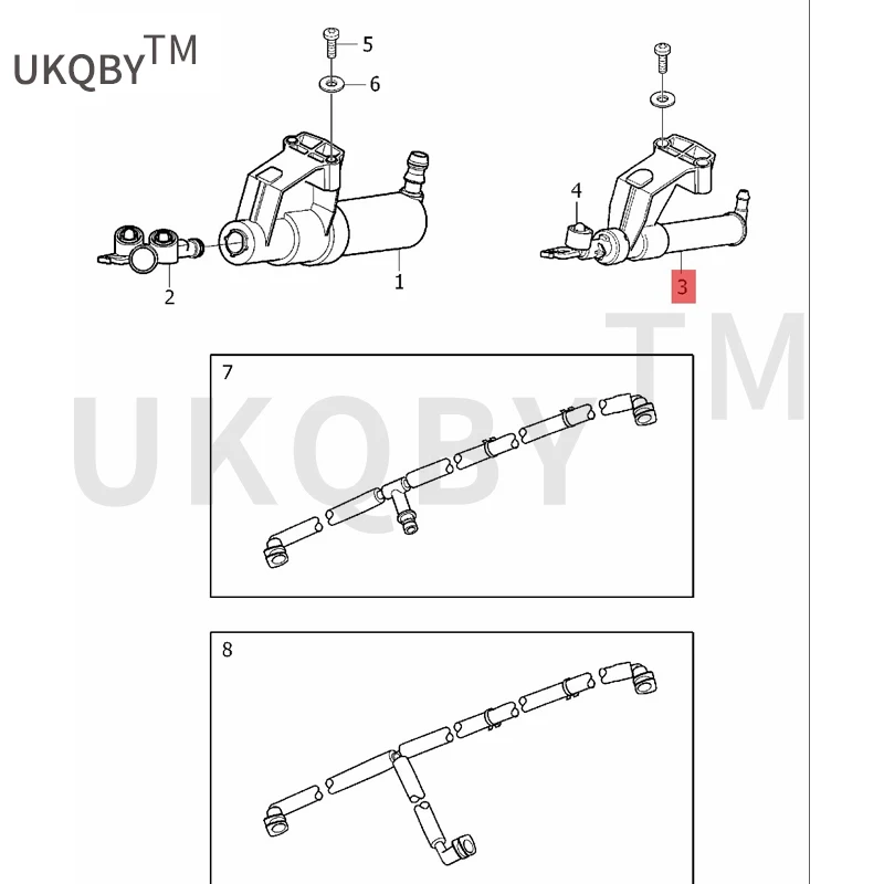 Suitable for Vo lv o S40 Electric cleaning nozzle spray gun  Electric cleaning nozzle spray gun