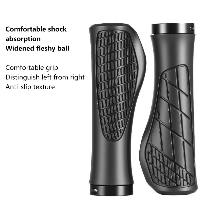 

1Pair Mountain Bike Handlebar Grips Anti-skid Comfortable Lockable Bicycle Grips Soft Rubber MTB Bike Grips Cycling Bike Parts