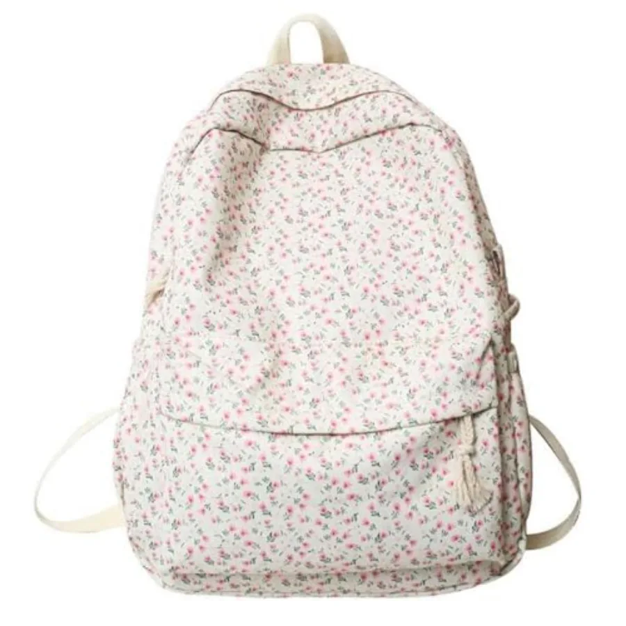 

Kawaii Women's Cute Floral Backpack - 15.5 Inch Preppy College Backpack