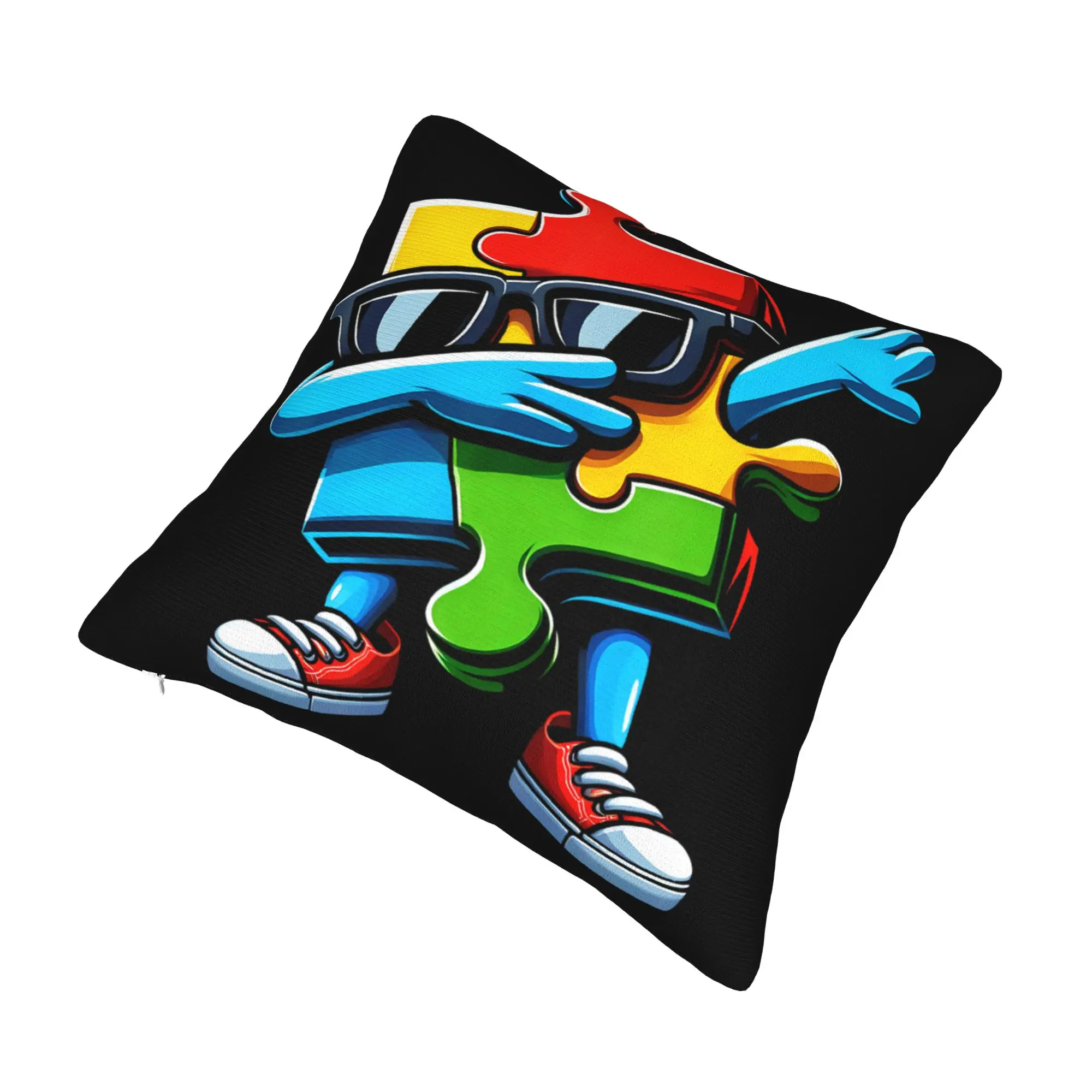 Dabbing Puzzle Autism Awareness Pillow Covers Product Printing Cushion Cover Decor  Pillow Case Cover Home Multi Size