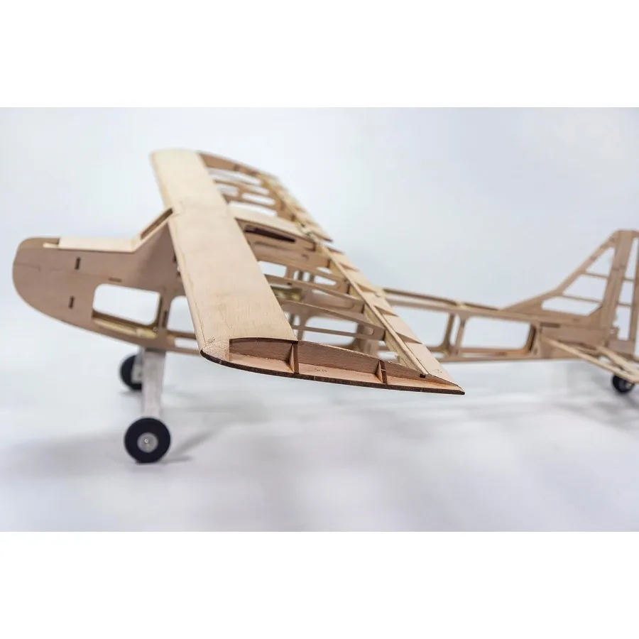 Balsa Wood Airplane Kits T05 Vogee08 Training Plane 32" Wingspan Laser Cut Unassembled RC Flying Model Aircraft to Build for Ad