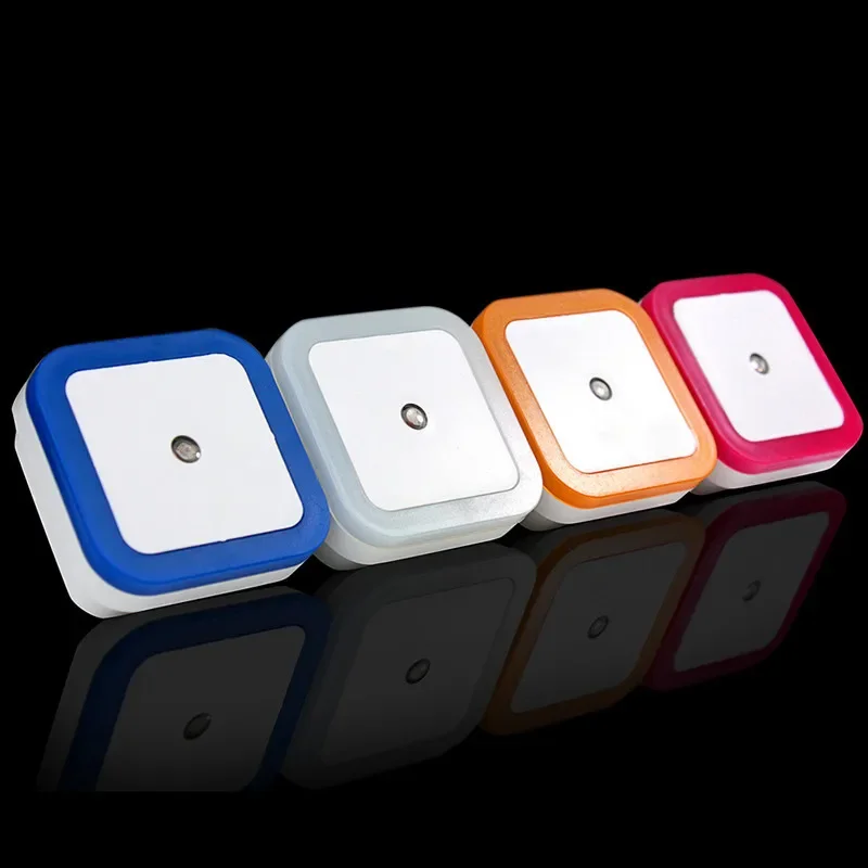 Wireless Sensor LED Night Light EU US Plug Mini Square Night Lights For Baby Children Living Room Bedroom Corridor Lighting Lamp