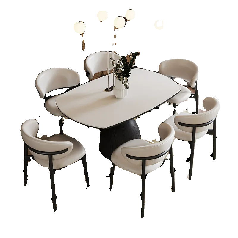 

Small household, modern simplicity and light luxury, solid wood folding retractable square, dual-purpose rice