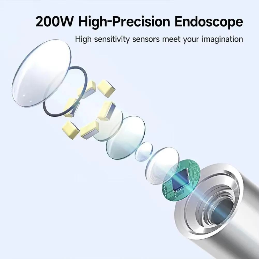 Kanoscope numérique de portée d'oreille HD, outil de retrait d'avertissement d'oreille, inspection d'oreille à domicile, 6 LED, 3.9 pouces, 4.5 P, 1080mm