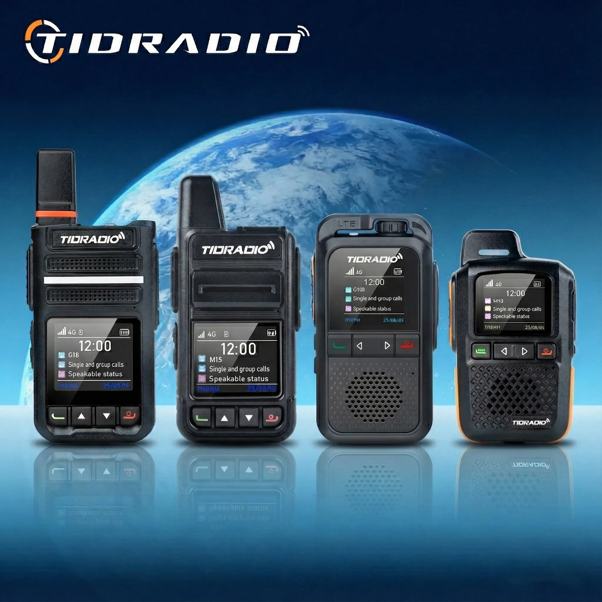 راديو TIDRADIO Global Walkie Talkie طويل المدى 4G 5000KM POC مع بطاقة Sim لمدة عام واحد للمشي والتخييم