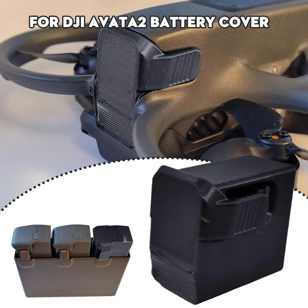 Per DJI AVATA 2 coperchio protettivo della batteria stampa 3D fibbia a Clip della batteria supporto per fissaggio Anti-allentato per DJI AVATA 2 paraurti Mou L0O4