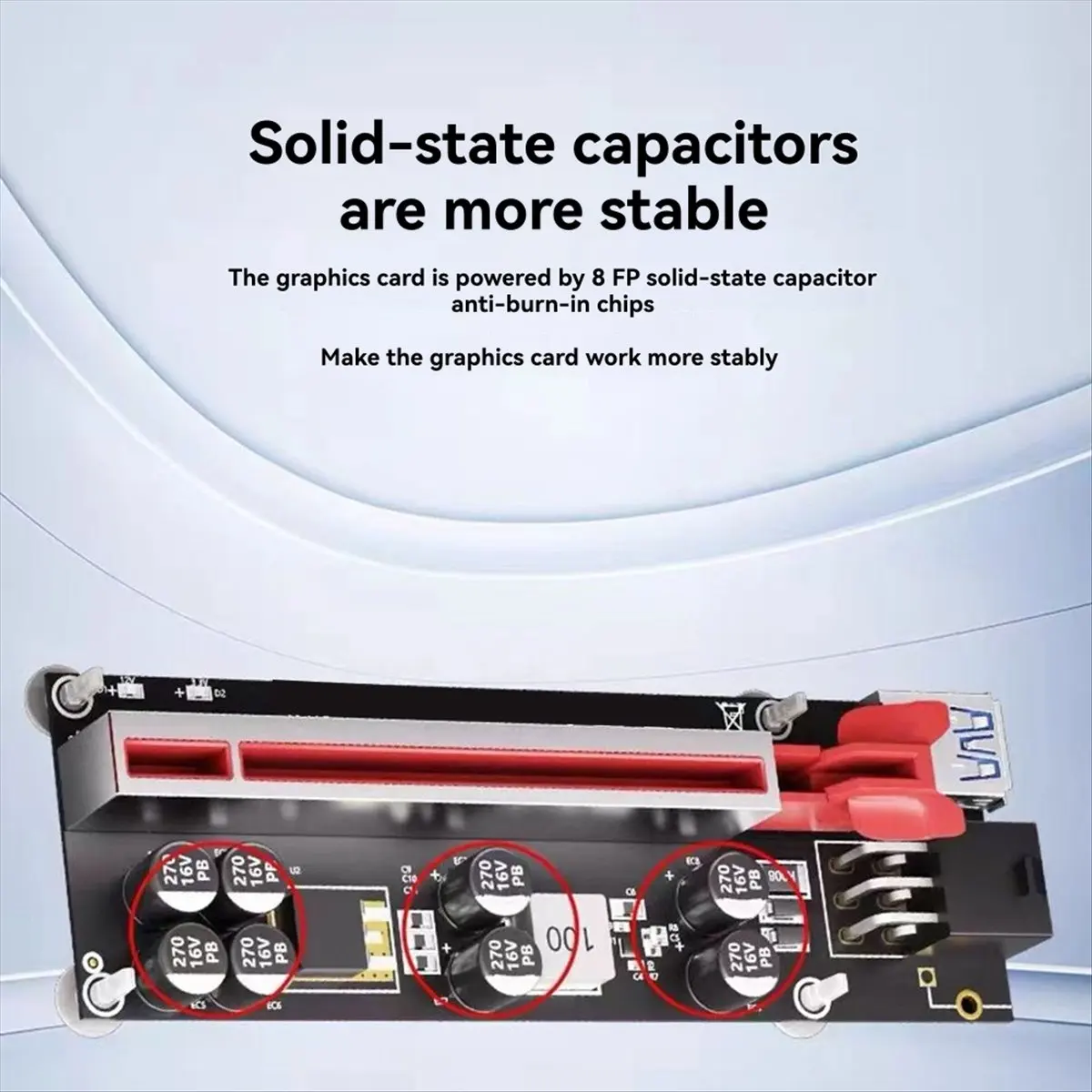 

Стабильная переходная карта PCIE Удлинитель PCI Express к X16 USB 3.0 SATA на 6-контактный адаптер Molex для майнинга видеокарты