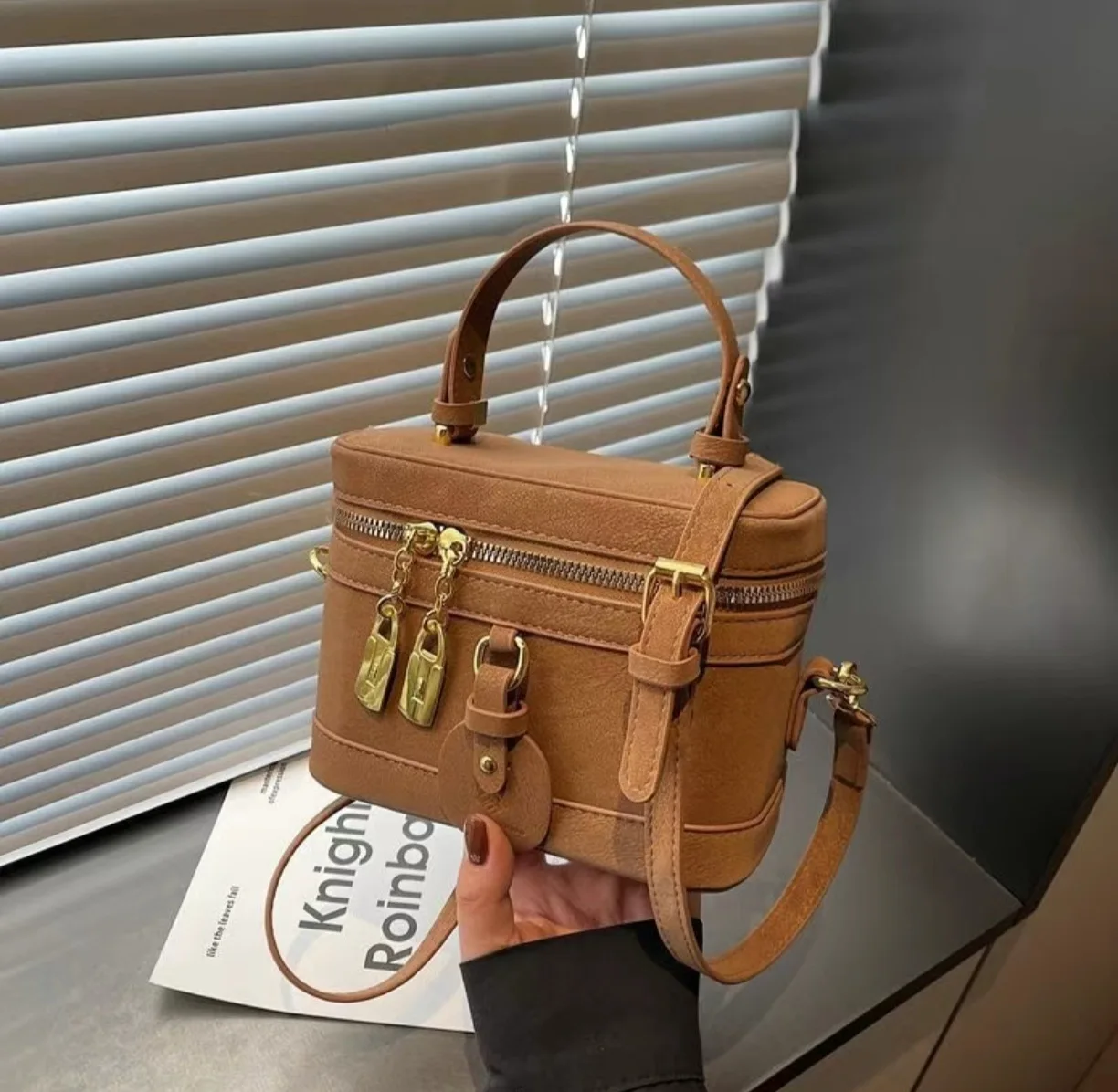 Niche Mini Box Bucket Crossbody Bag 2026 Summer Trendy Versatile Women Small Shoulder Purse