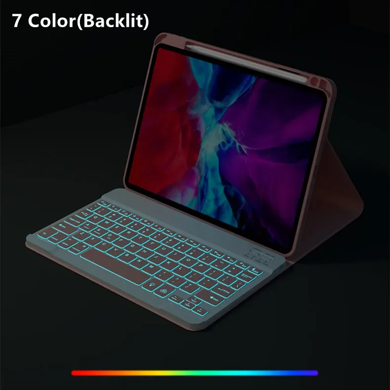 Touchpad Backlit Keyboard for Xiaomi Pad 6 Keyboard Mi Pad 6 Pro Bluetooth Keyboard Case 11 inch Fabric with Pen Holder Cover