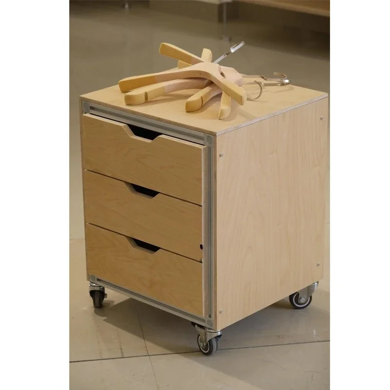 Removable side cabinet simple office sofa side several bedrooms bedside table solid wood drawer cabinet storage cabinet