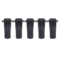 5pcs Interphone Back Clip Practical Walkie Talkie Clip 2-Way Radio Accessories for Baofeng BF-666S BF-777S BF-888S