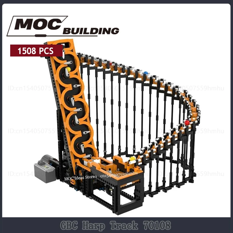 MOC Building Blocks GBC Module Harp Track 26008 Model Motor Machine Sports Ball Technology Bricks DIY Creative Toys Xmas Gifts