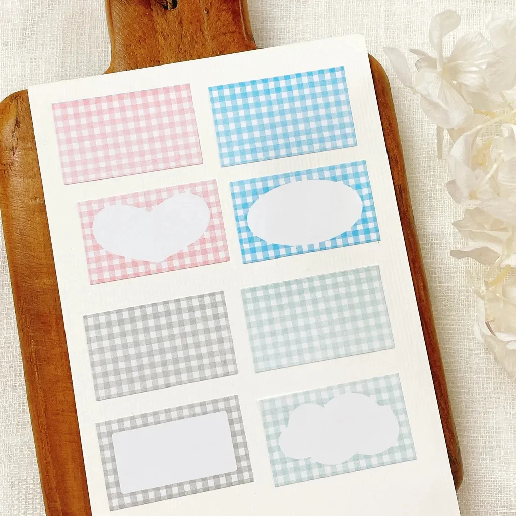 63penhouse x Hairmo Vintage Petite Romance-Frame Label Sticker Roll DIY Card Making Scrapbooking Clear Sticker