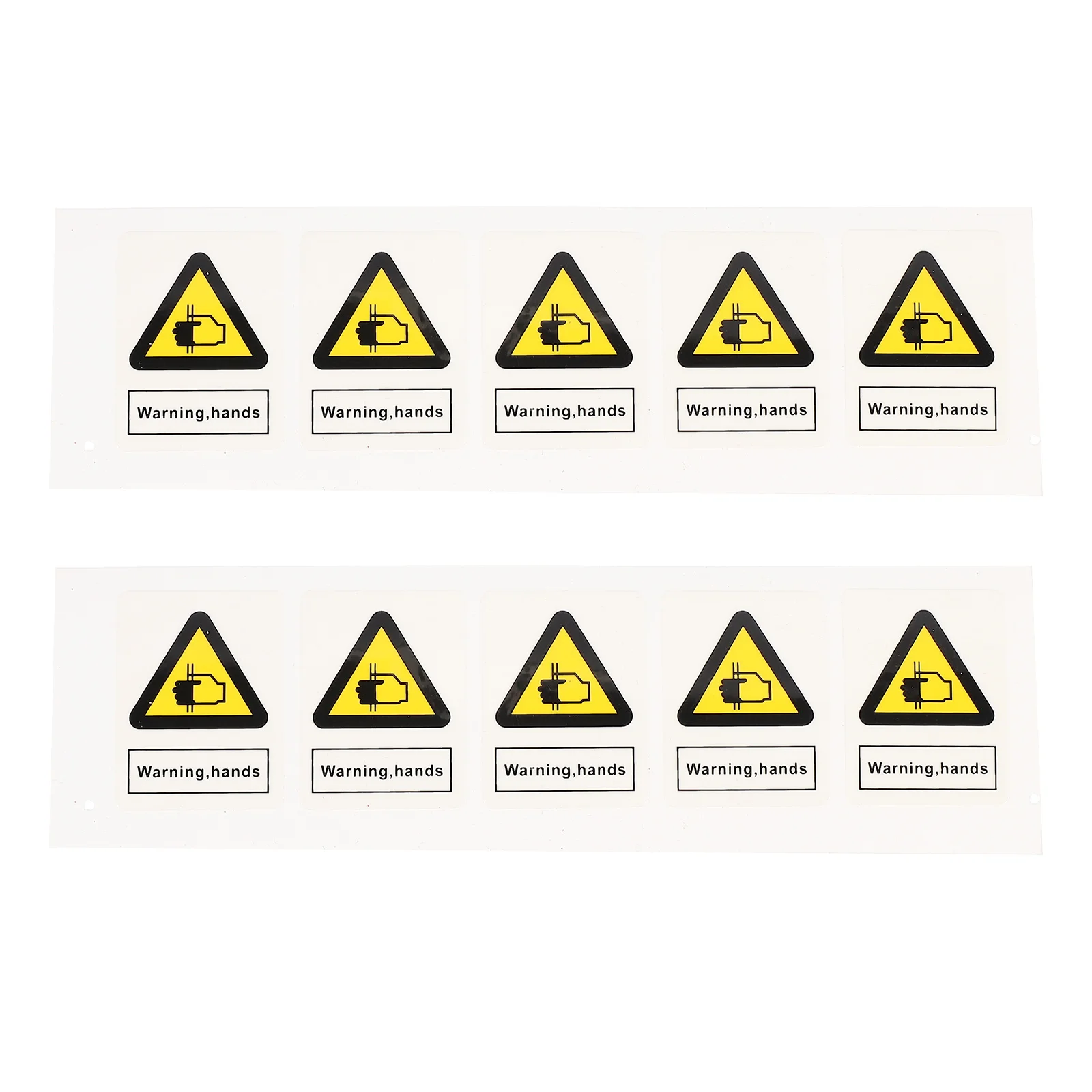 10Pcs Safety Warning Decals for Equipment - Heavy Duty Caution Sticker Protection Security Caution Sign Stickers