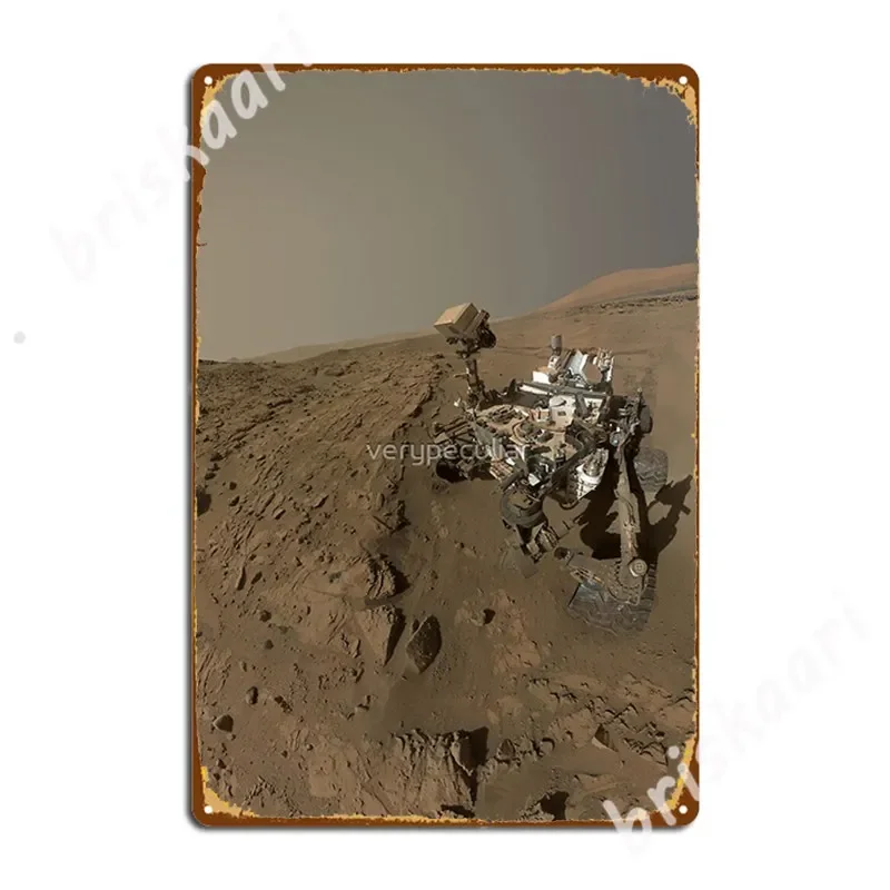 Mars Rover Curiosity Takes A Selfie - Planet Metal Signs Wall Cave Party Printing Plaques Tin sign Posters